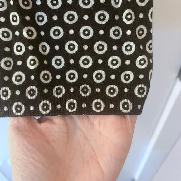 ANN TAYLOR, 3/4 sleeve lightweight sweater, Black and White circles, Medium - Picture 4 of 4